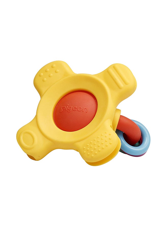Pigeon Soft, Naturally-shaped Designed, BPA-free Training Step 2 Teether, 7+ Months, Orange/Yellow - 4902508136679